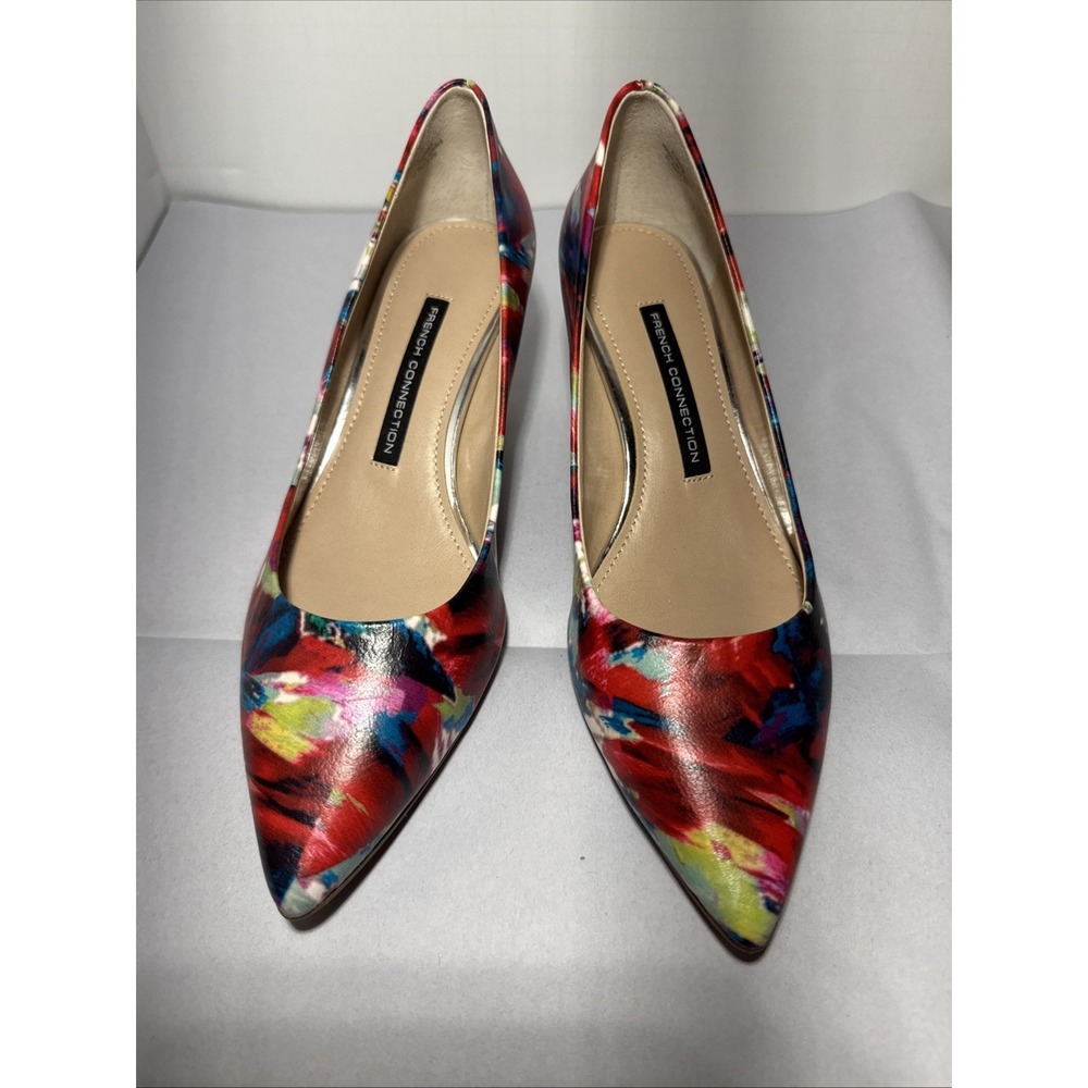 French Connection Korina Mid Floral Heels Size 37